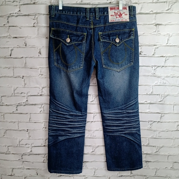 🔥SOLD🔥 TRUE RELIGION Mens Joey Super T Jeans 36 - Picture 3 of 13